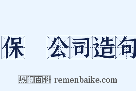 保險公司造句是什么意思的图片
